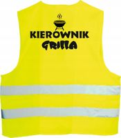 KAMIZELKA ODBLASKOWA z nadrukiem KIEROWNIK GRILLA