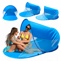 namiot plażowy, przewiewny parawan, składany w pokrowcu 200x120cm
