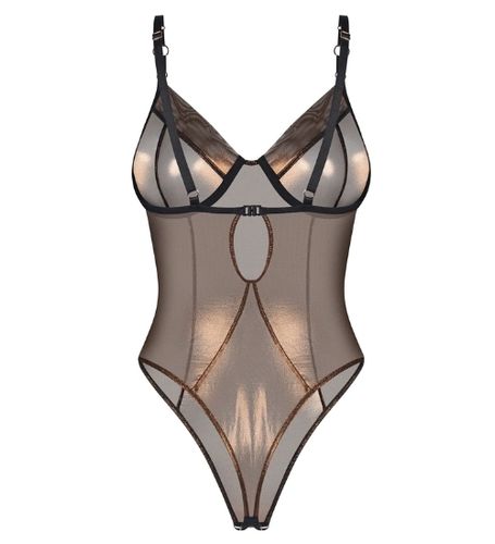Otwarte body z połyskującej siateczki S/M na Arena.pl