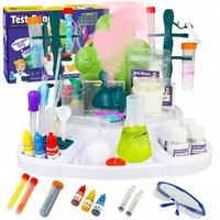 Wielkie Laboratorium Chemiczne Mały Chemik Zestaw Naukowy Wybuch Piany