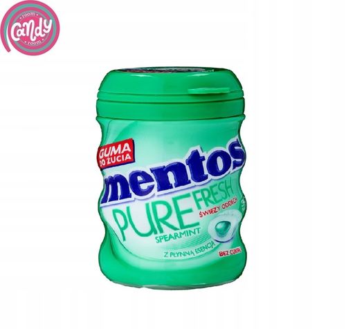 Mentos Pure Fresh guma do żucia bez cukru Spearmint miętowa łagodna 6x60g na Arena.pl