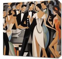 Obraz 50x50cm Bal w Art Deco