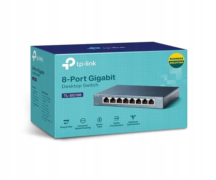 SWITCH TP-LINK TL-SG108 GIGABIT 8 PORTÓW zdjęcie 10
