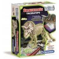 clementoni zestaw skamieniałości triceratops fluoroscencyjny 60892
