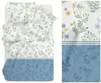 Pościel 100% bawełniana 140x200 Bielbaw Greno Santorini kwiaty