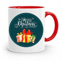 Kubek Czerwony Świąteczny Pod Choinkę Na Mikołaja Z Nadrukiem Ze Zdjęciem