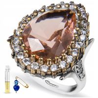 PIERŚCIONEK SREBRNY Z WYJĄTKOWYM SUŁTANITEM PIĘKNY