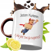 Kubek Bordowy Dla Kuriera Na Urodziny Prezent Z Nadrukiem Ze Zdjęciem