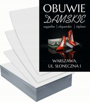 Ulotki A6 reklamowe firmowe 5000szt projekt w cenie OBUWIE DAMSKIE