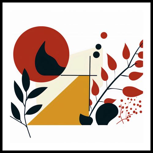 Plakat 80x80cm Ogień i Flora na Arena.pl