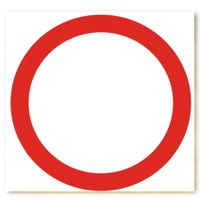 ZNDW-1 ZNAK DROGOWY B-1 - ZAKAZ RUCHU  33cmx33cm