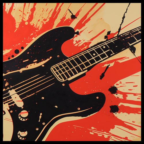 Plakat 70x70cm Gitara Elektryczna na Arena.pl