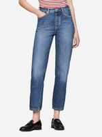 Jeansy mom fit damskie z wysokim stanem Tommy Hilfiger WW0WW42190-1A4