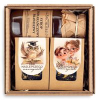 Zestaw kosz prezentowy DLA NAUCZYCIELA na prezent nauczycielka z