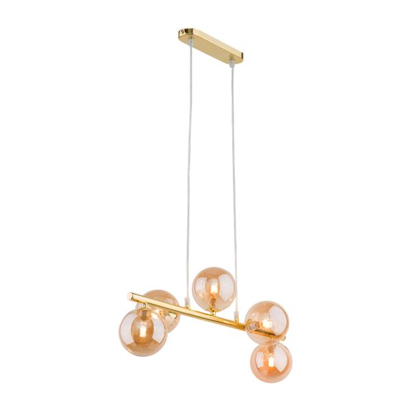 ESTERA GOLD LAMPA WISZĄCA 5 PŁ zdjęcie 8