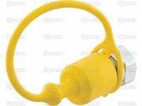 Zaślepka Żółty PVC Pasuje do 1/2'' Male Coupling