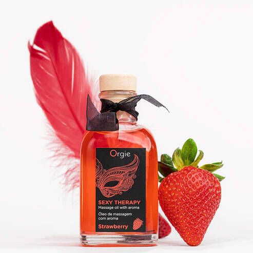 Orgie Zestaw Do Masażu Sexy Therapy Strawberry 100Ml na Arena.pl