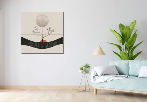 Obraz 90x90cm Zimowy Księżyc na Arena.pl