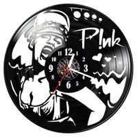 Zegar ścienny z płyty winylowej Pink 1605.14