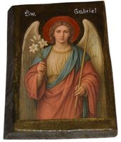 Ikona Święty Gabriel Archanioł patron dyplomatów, posłańców, pocztowców