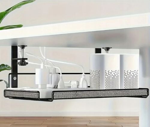 DUŻA PÓŁKA ORGANIZER WIESZAK NA PRZEWODY KABLE ROUTER BIURKO na Arena.pl