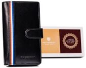 pionowy portfel damski ze skóry naturalnej - peterson