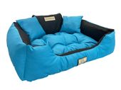 Legowisko personalizowane KINGDOG 100x75 niebieskie