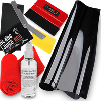 ZESTAW FOLIA DO PRZYCIEMNIANIA SZYB 75% RAKLA KONCENTRAT NOŻYK 300X75CM