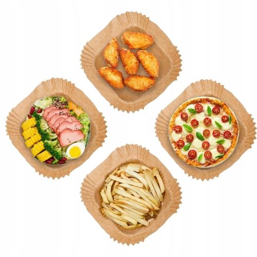 Papier do pieczenia Wkładki do frytkownicy x150 20 cm x 20 cm brązowy na Arena.pl