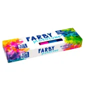 Farby plakatowe 12 kolorów 20ml Zlo Sre Oxford pudełko