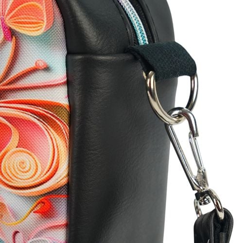 Torebka Motyle Kolorowe - Modna Torebka Prostokątna Kolor ekoskóry - czarny na Arena.pl