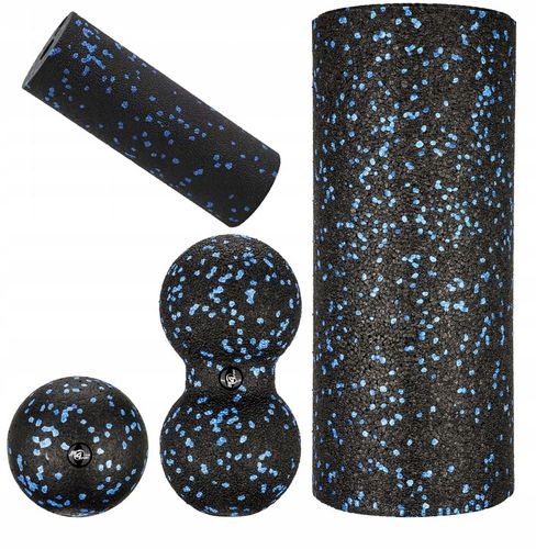 ZESTAW ROLLERÓW DO MASAŻU 4W1 ROLLER+MINI WAŁEK+DUOBALL+PIŁKA PREZENT na Arena.pl