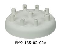 Podsufitka metalowa 9 otworów 135mm kolor biały + biały hamulec