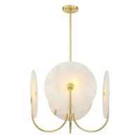 Wisząca lampa Modena P04814BR Cosmolight talerze mosiądz białe