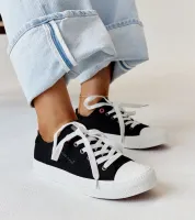 Czarne materiałowe damskie trampki CROSS JEANS 36