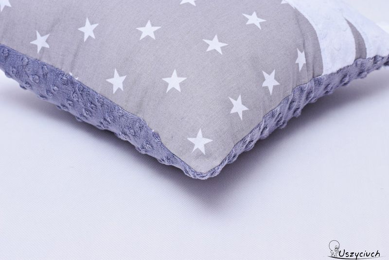 Poduszka kot z ogonem 3D biały kot w gwiazdach zdjęcie 3