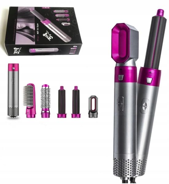 Lokówko-suszarka 5 w 1 szczotka do stylizacji włosów lokówka do włosów zdjęcie 3