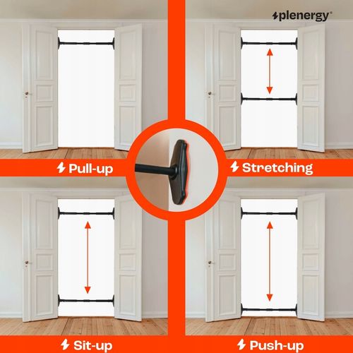 Drążek do podciągania rozporowy do ćwiczeń Plenergy S-Door 71-90 cm na Arena.pl