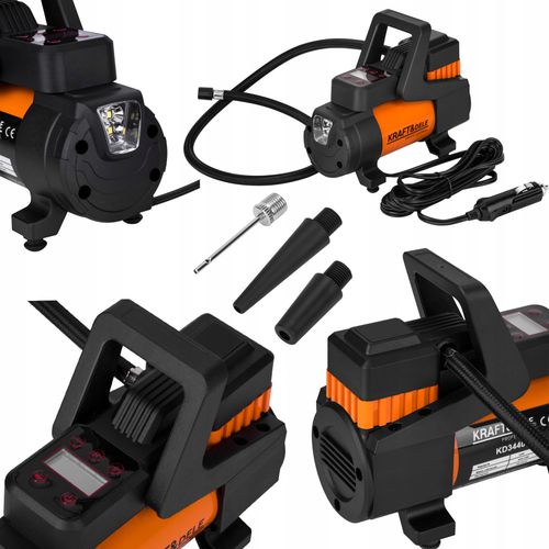 Kompresor Samochodowy LCD 12V 168W 14A 200 PSI 45L/min Kraft&Dele na Arena.pl