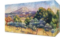 Obraz 30x20cm Montagne Sainte-Victoire, Pierre-Auguste Renoir