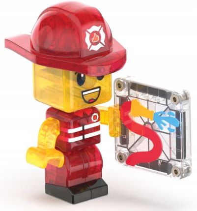 KLOCKI MAGNETYCZNE KONSTRUKCYJNE REMIZA STRAŻACKA Z WOZEM 50 EL MAGNA TILES na Arena.pl