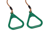 Obręcze na regulowanych linach na plac zabaw