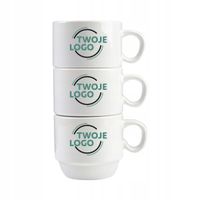 Filiżanka 170 ml z nadrukiem TWOJE LOGO NAPIS gadżet firmowy 25 sztuk