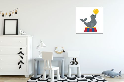 Obraz Płótno 40X40 Foka na Arena.pl