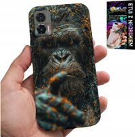 ETUI DO MOTOROLA EDGE 30 NEO - MAŁPA, MAŁPKA, GORYL, ZWIERZĘTA + FOLIA