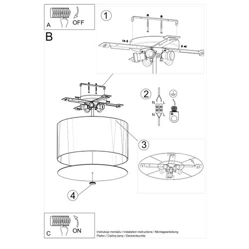 Plafon OTTO 50 biały na Arena.pl