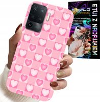 ETUI DO OPPO F19 PRO - SERCA KRATKA RÓŻOWA OBUDOWA CASE + SZKŁO