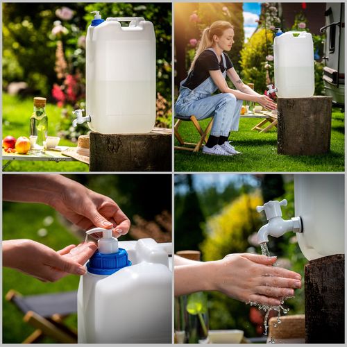 KADAX Kanister Na Wodę Umywalka Pojemnik Dozownik mydło Płyny 30L Z Kranem na Arena.pl