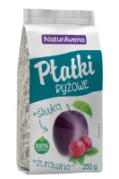 PŁatki RyŻowe Z ŻurawinĄ I ŚliwkĄ 250 g - Naturavena