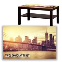 BLAT SZKLANY IKEA LACK 51 wzorów z indywidualnym napisem 90x55cm